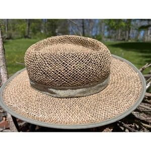 Columbia straw hat sage band XL unisex NWOT‎